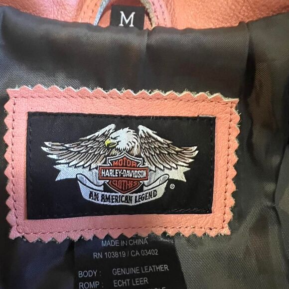 Harley-davidson Women's Pink Jacket - Picture 8 of 8